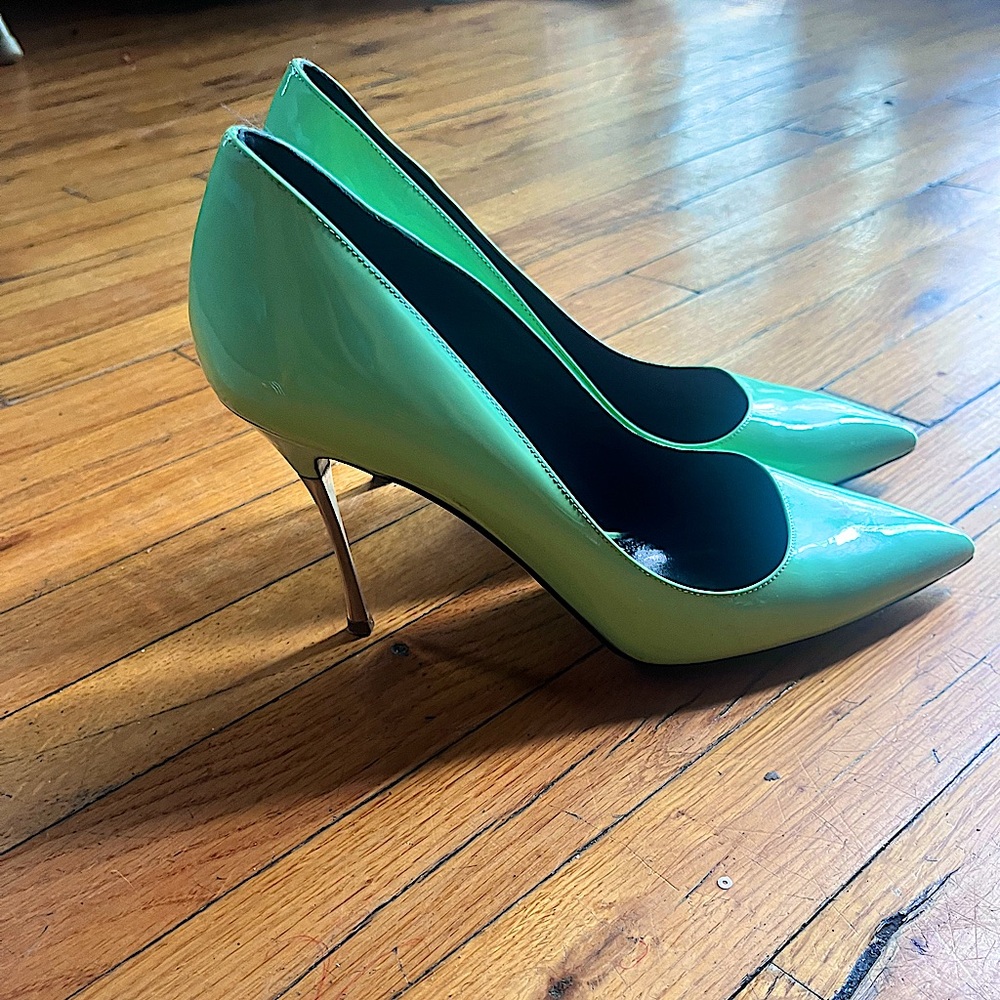 Nicholas Kirkwood pastel Green pumps Sz 40